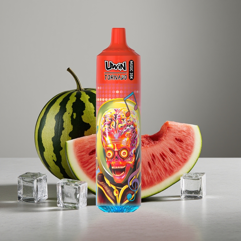 Uwin Tornado 35K Music 600mAh Mesh Typ-C Wassermelone Eis