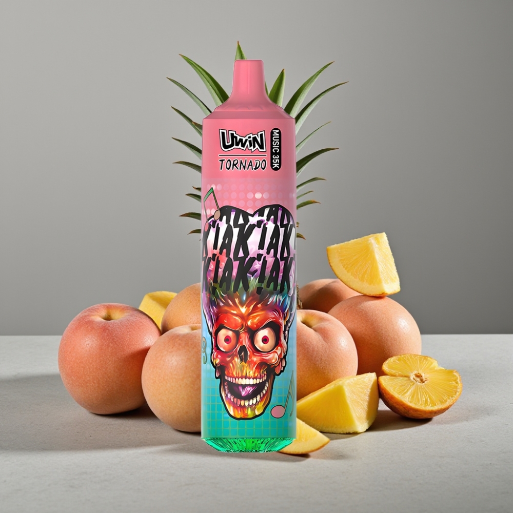 Uwin Tornado 35K Musik 600mAh Typ-C Peachy Mango Pineapple