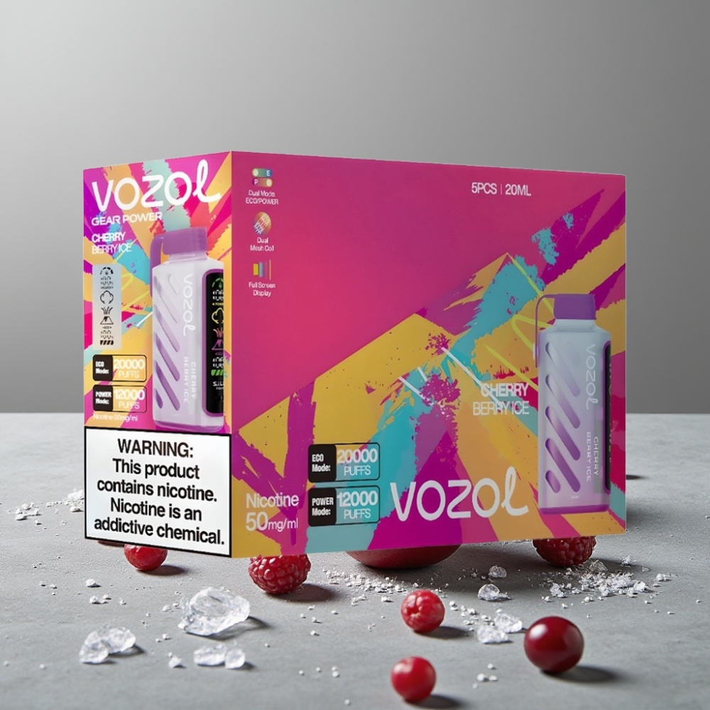 VOZOL Gear Power 20000 Puffs Dual Mesh Cherry Berry Ice