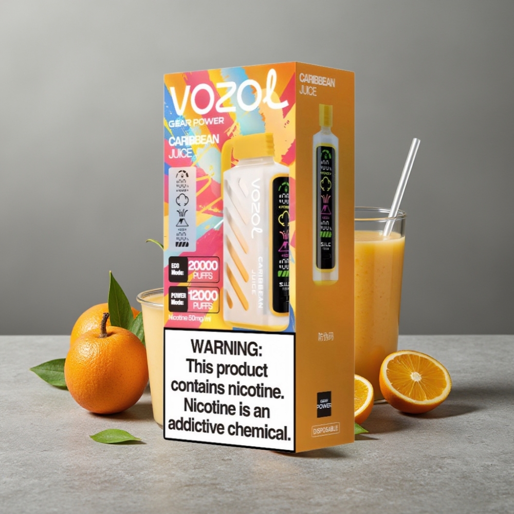 VOZOL Gear Power 20000 Puffs Dual Mesh Coil 20mL Caribbean Juice