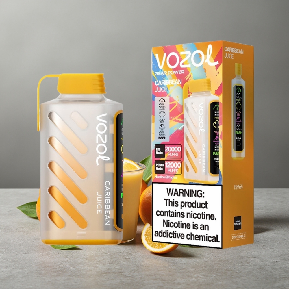 VOZOL Gear Power 20000 Puffs Dual Mesh Coil 20mL Caribbean Juice