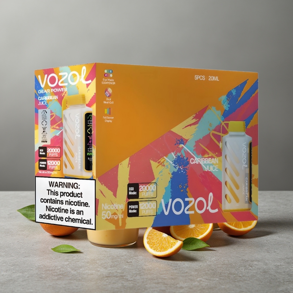 VOZOL Gear Power 20000 Puffs Dual Mesh Coil 20mL Caribbean Juice
