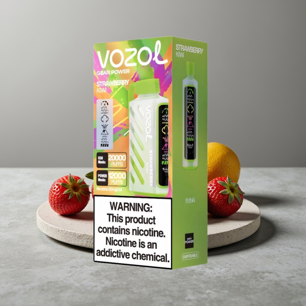 VOZOL Gear Power 20000 Puffs Dual Mesh Coil 20mL Strawberry Kiwi