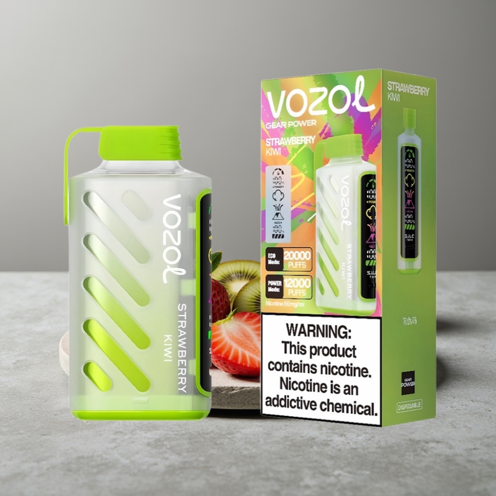 VOZOL Gear Power 20000 Puffs Dual Mesh Coil 20mL Strawberry Kiwi