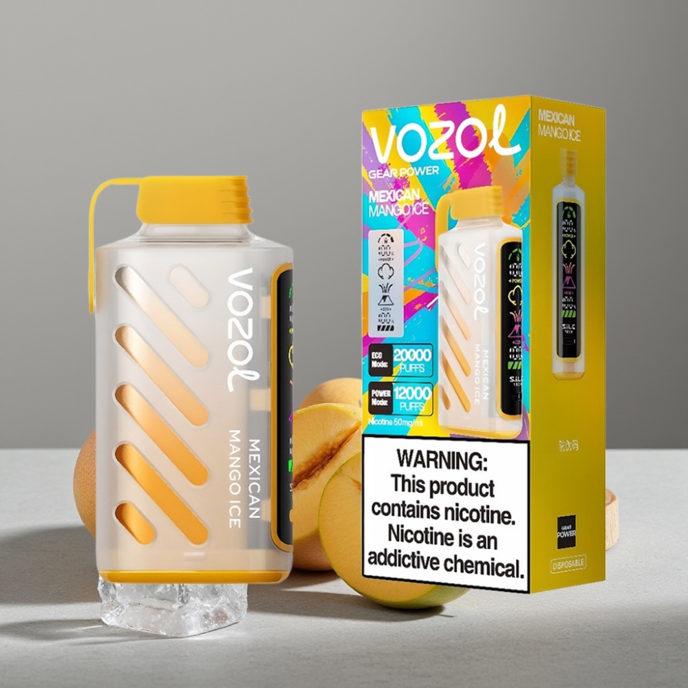 VOZOL Gear Power 20000 Puffs S.i.L.C. Tech Dual Mesh 20mL Mexican Mango Ice