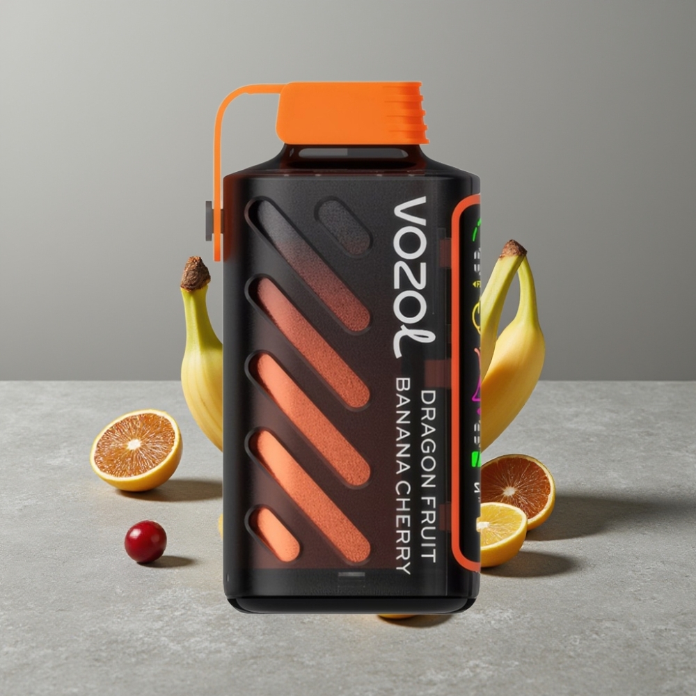 VOZOL Gear Power 20000 Puffs S.i.L.C. Tech Dual Mesh Coil 20mL Dragon Fruit Banana Cherry