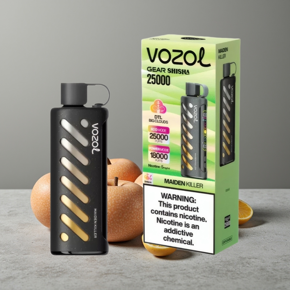 VOZOL Gear Shisha 25000 Puffs Dual Mesh 5mg S.i.L.C Tech Maiden Killer