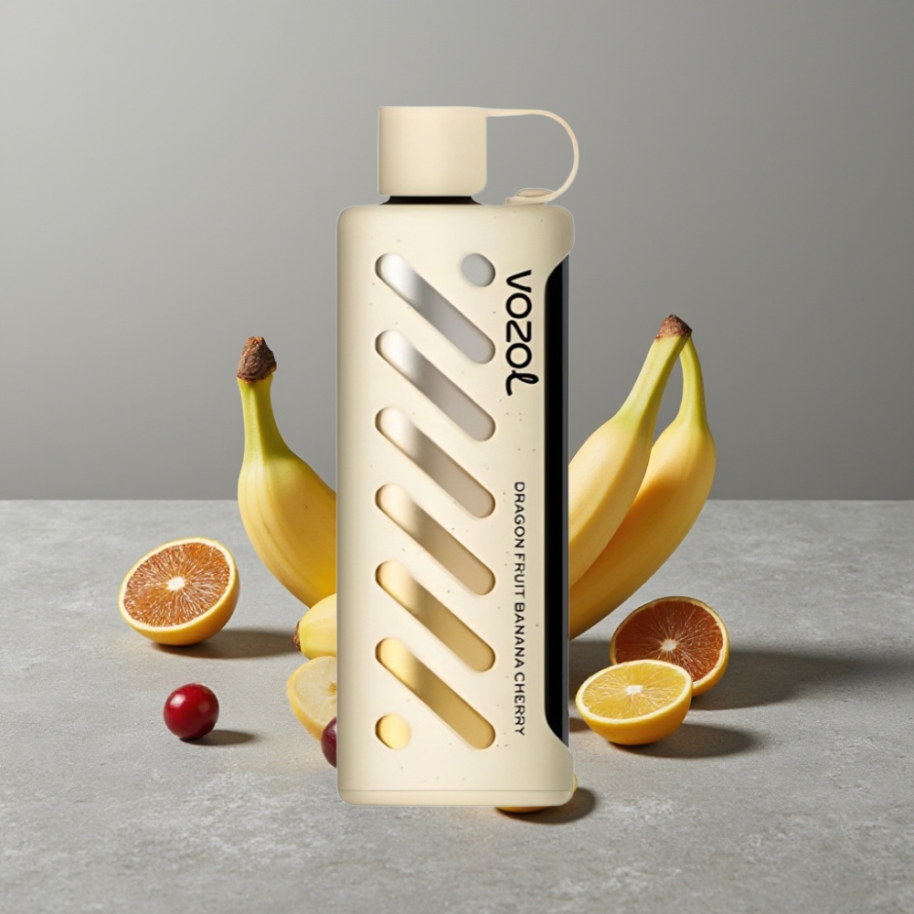 VOZOL Gear Shisha 25000 Puffs Dual Mesh 5mg/ml Dragon Fruit Banana Cherry