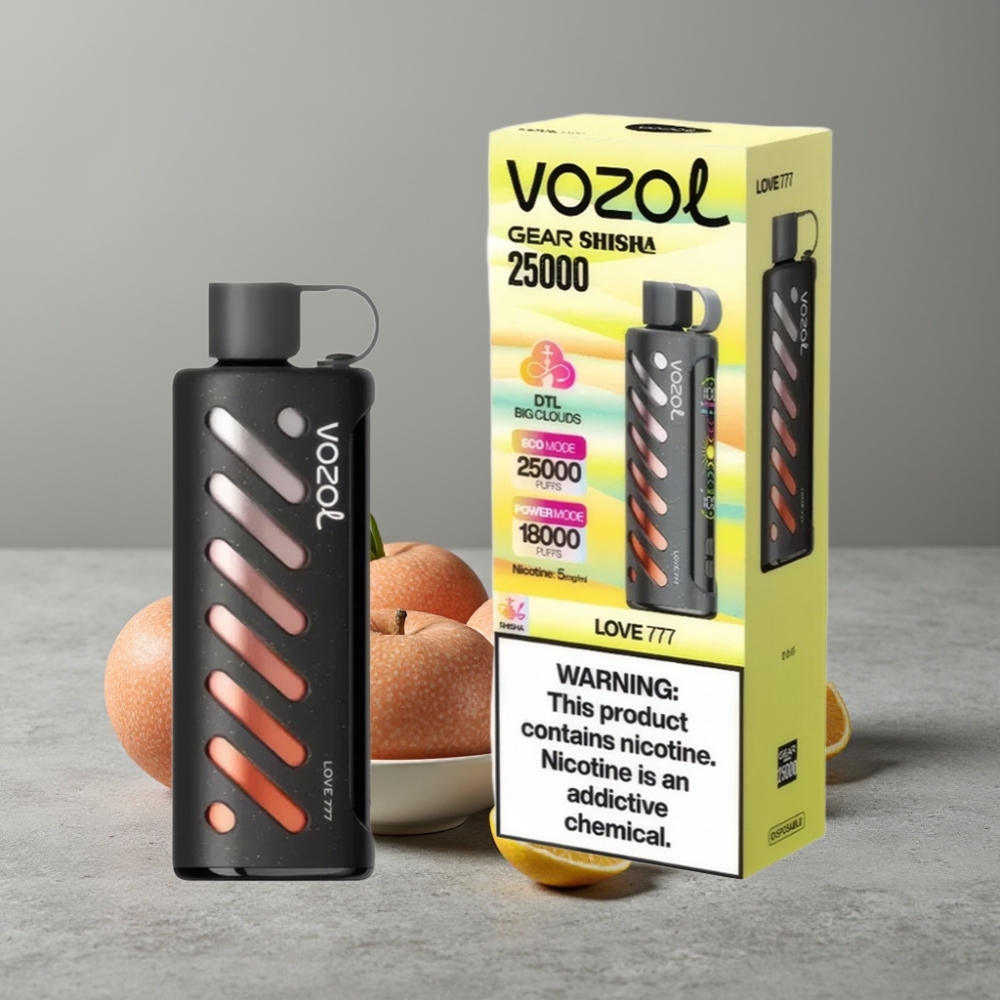 VOZOL Gear Shisha 25000 Puffs Dual Mesh 5mg/ml Love 777