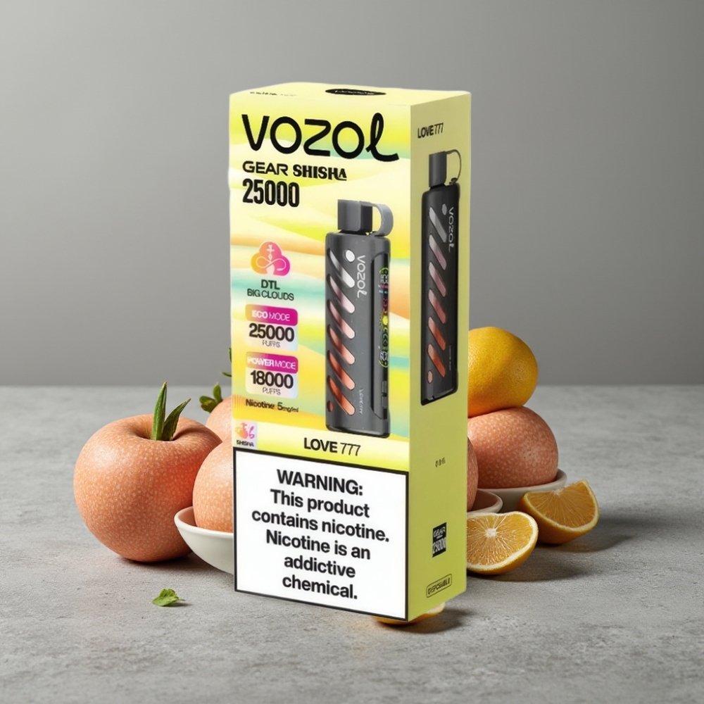 VOZOL Gear Shisha 25000 Puffs Dual Mesh 5mg/ml Love 777