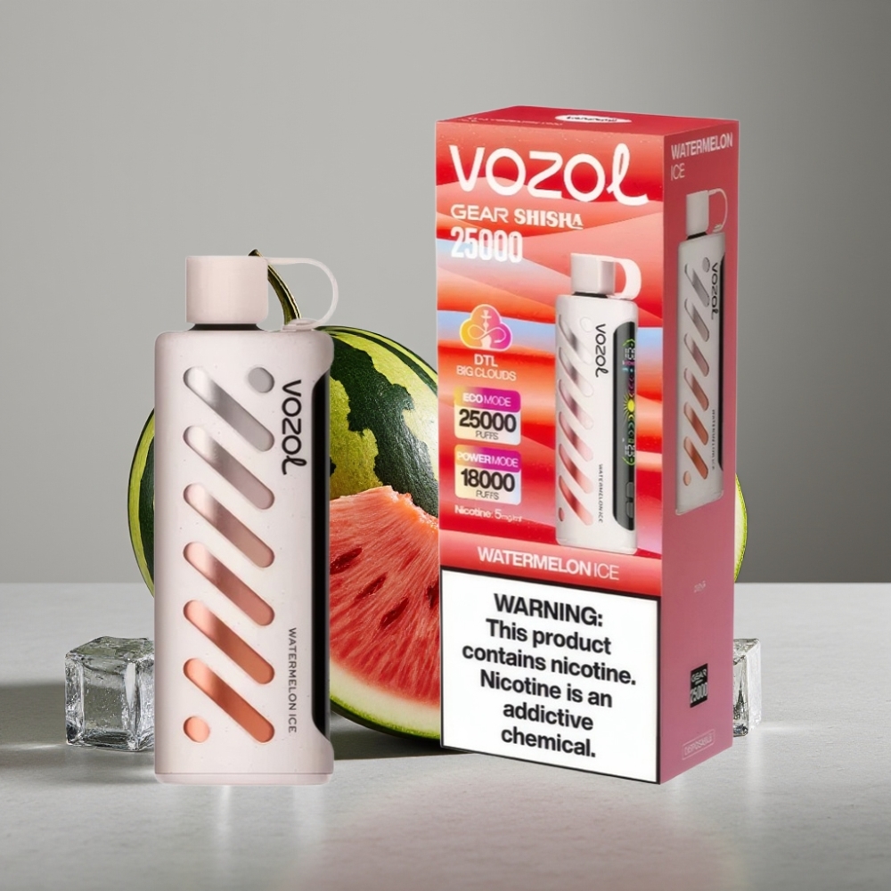 VOZOL Gear Shisha 25000 Puffs Dual Mesh 5mg/ml Wassermelon-Eis