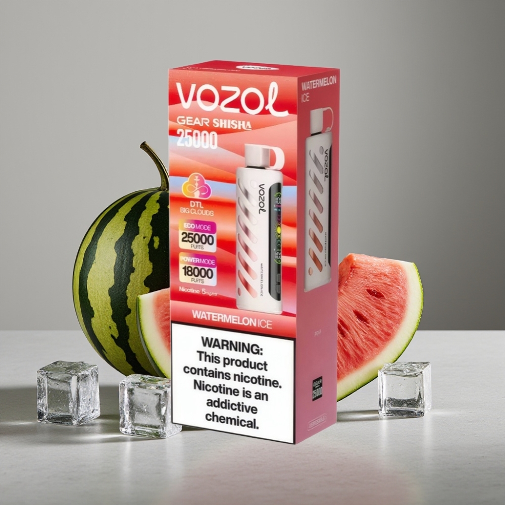 VOZOL Gear Shisha 25000 Puffs Dual Mesh 5mg/ml Wassermelon-Eis