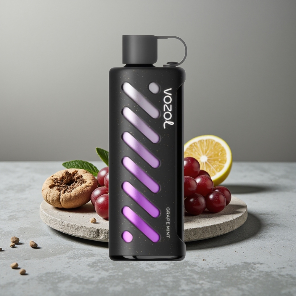 VOZOL Gear Shisha 25000 Puffs Dual Mesh Grape Mint 5mg