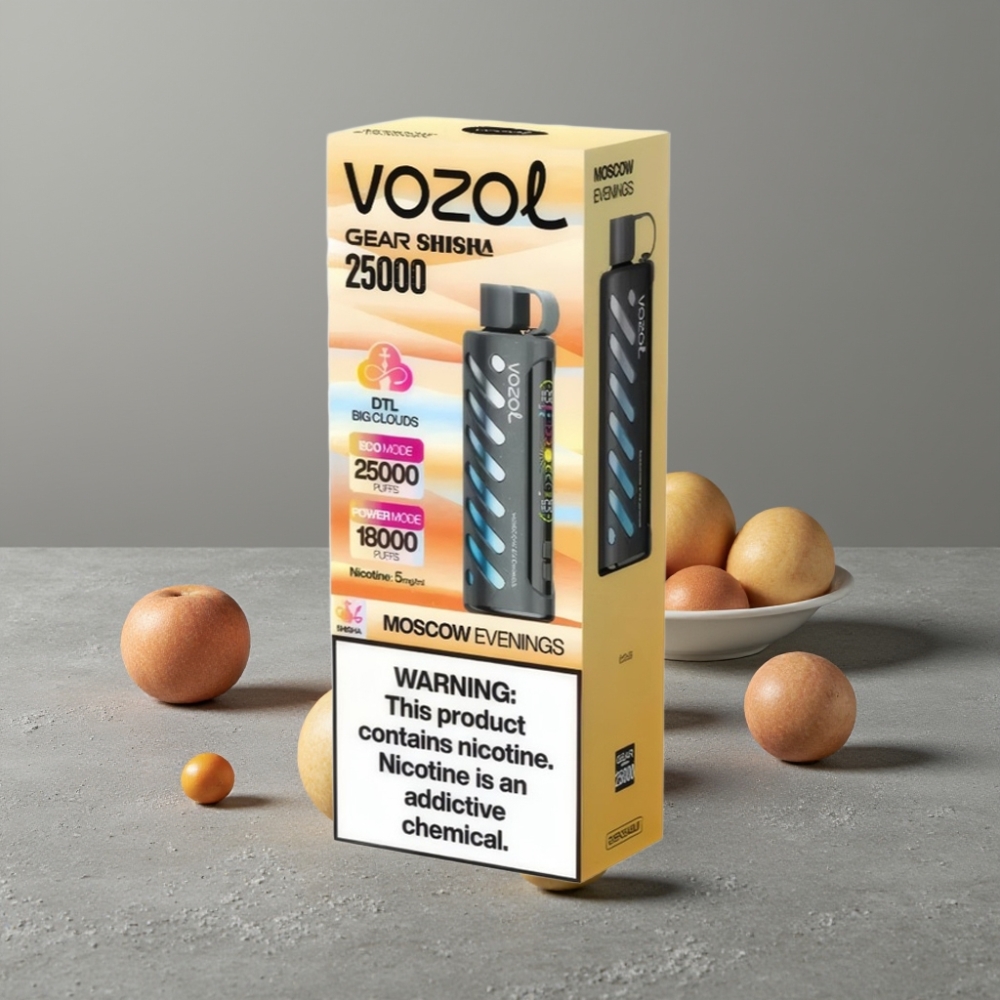 VOZOL Gear Shisha 25000 Puffs Dual Mesh Moscow Evenings 5mg/ml