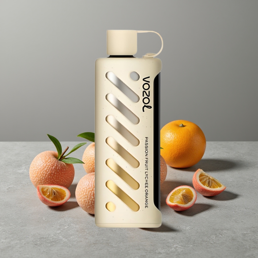 VOZOL Gear Shisha 25000 Puffs Dual Mesh S.i.L.C Tech Passion Fruit Lychee Orange