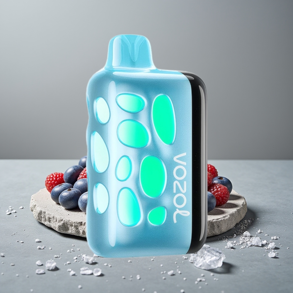 VOZOL RAVE 40000 Blau Razz Eis Glow Party Modus 270°