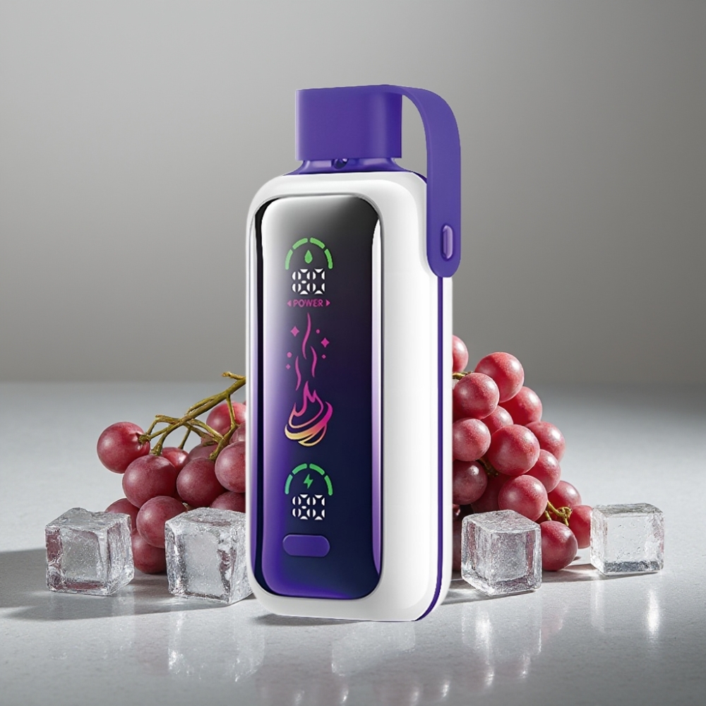 VOZOL Star 20000 Puffs 2,2" HD SpiegelAnzeige Dual Mesh Grape Ice