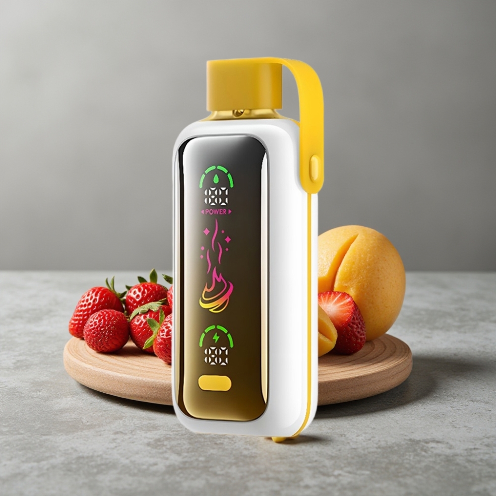 VOZOL Star 20000 Puffs 2,2" HD Spiegelbildschirm Dual Mesh Erdbeer Mango