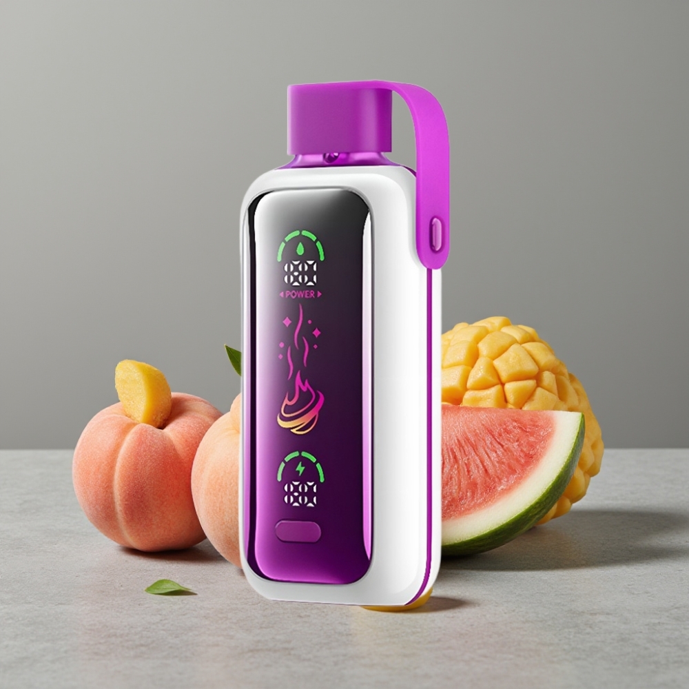 VOZOL Star 20000 Puffs Dual Mesh 2.2" HD Spiegelbild Pfirsich Mango Wassermelone