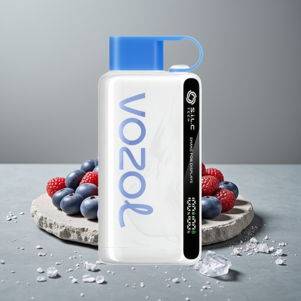 VOZOL STAR 9000/12000 PCR Shake Anzeige S.i.L.C TECH Blue Razz Ice VOZOL STAR 9000/12000 PCR Shake Anzeige S.i.L.C TECH Blue Razz Ice