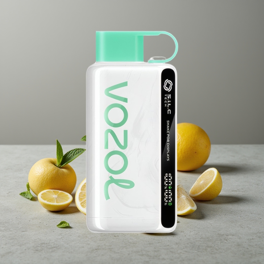 VOZOL STAR 9000/12000 Shake Anzeige S.i.L.C TECH Lemon Mint