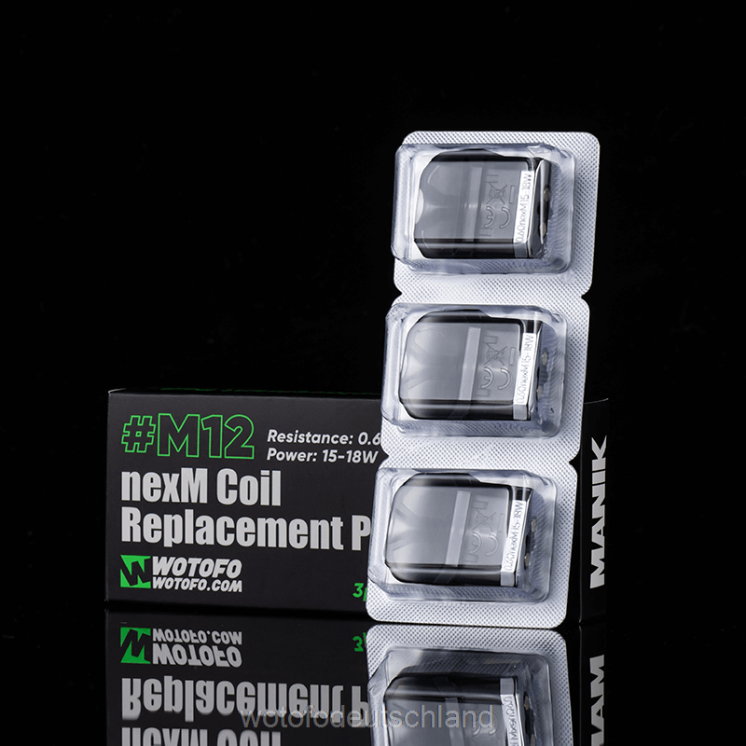 Wotofo Vape Price - Wotofo MANIK Mini-Ersatzkapsel 2P6PL88 M12 Nexmesh Spule eingebaut 3St