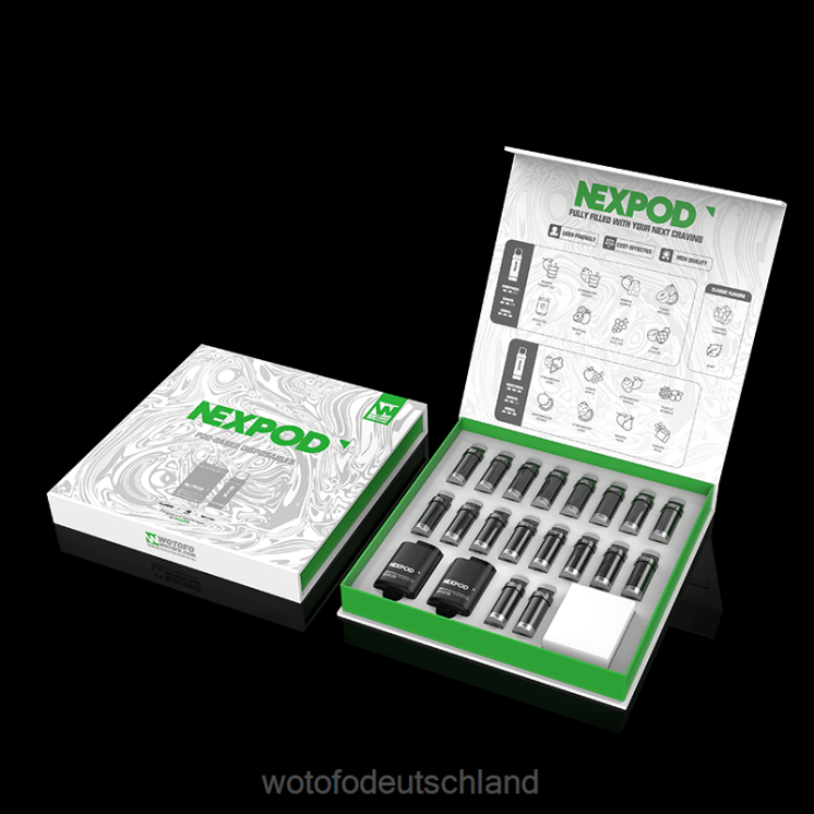 Wotofo Berlin - Wotofo NEXPOD Kit 50 mg 2P6PL12 All-Inclusive-Box