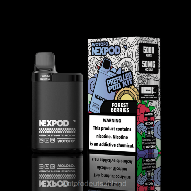 Wotofo Berlin - Wotofo NEXPOD Kit 50 mg 2P6PL12 All-Inclusive-Box