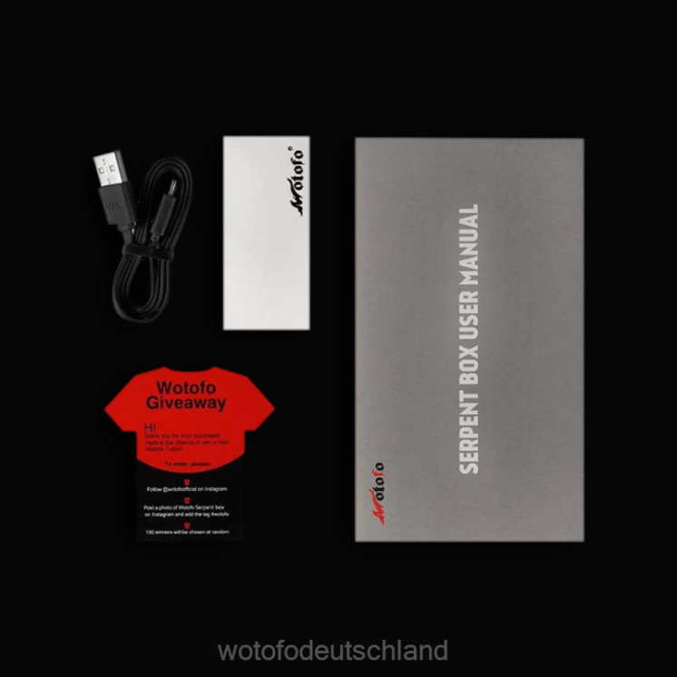 Wotofo Vape Price - Wotofo SERPENT 50-W-Box-Mod 2P6PL128 Silber