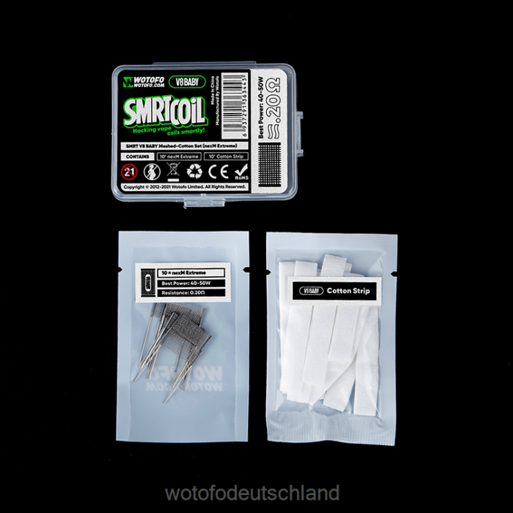 Wotofo Flavors - Wotofo SMRT v8 Baby-Mesh-Baumwoll-Set 2P6PL369 nexmesh extrem