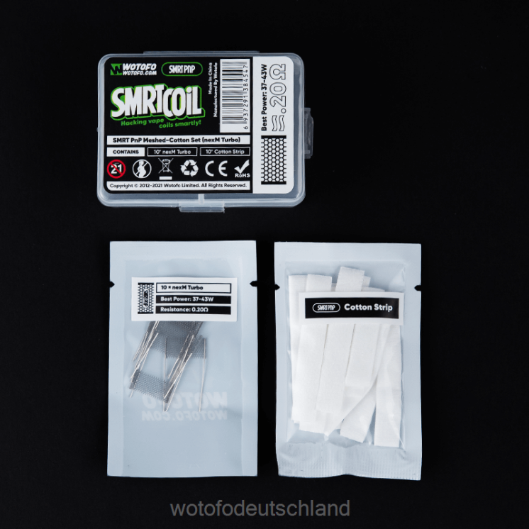 Wotofo Vape Flavours - Wotofo SMRT PNP-Mesh-Baumwoll-Set 2P6PL317 nexmesh chill