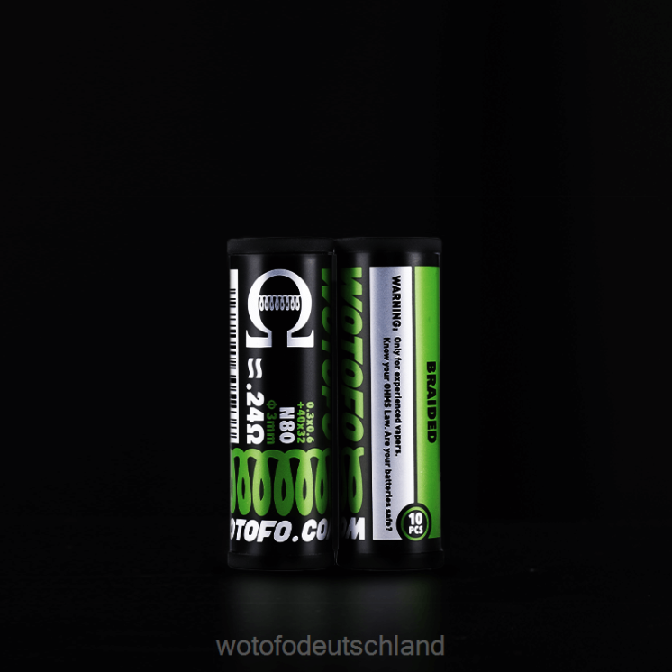 Wotofo Vape Pod - Wotofo vorgefertigte Spulen 2P6PL314 Dual Core Fused Clapton 0,28 Ohm 10 Stück