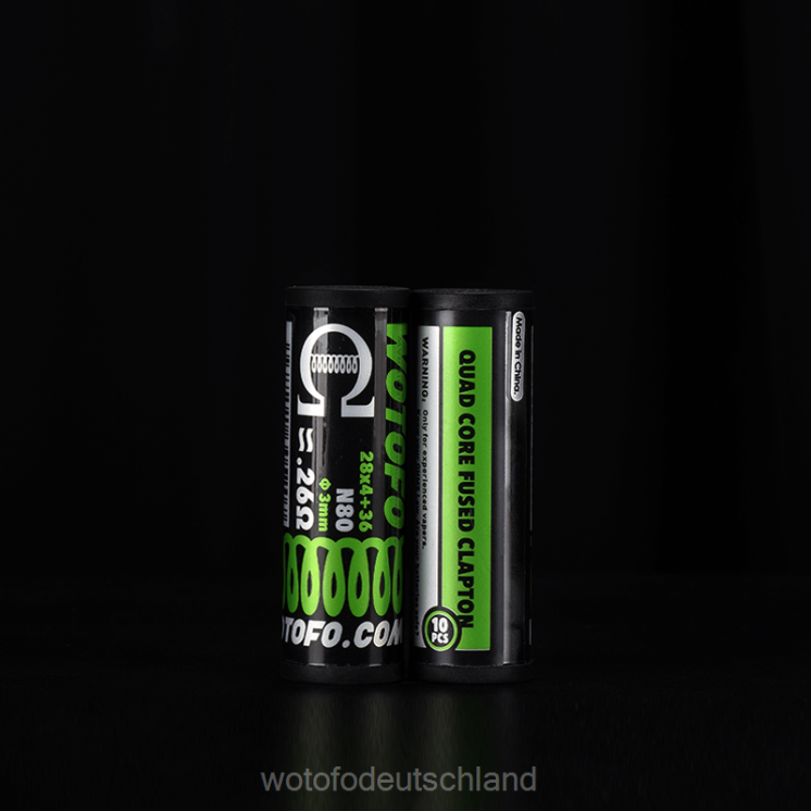 Wotofo Vape Pod - Wotofo vorgefertigte Spulen 2P6PL314 Dual Core Fused Clapton 0,28 Ohm 10 Stück