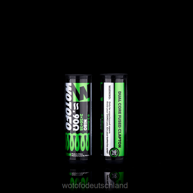 Wotofo Vape Pod - Wotofo vorgefertigte Spulen 2P6PL314 Dual Core Fused Clapton 0,28 Ohm 10 Stück