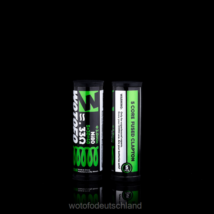 Wotofo Vape Pod - Wotofo vorgefertigte Spulen 2P6PL314 Dual Core Fused Clapton 0,28 Ohm 10 Stück