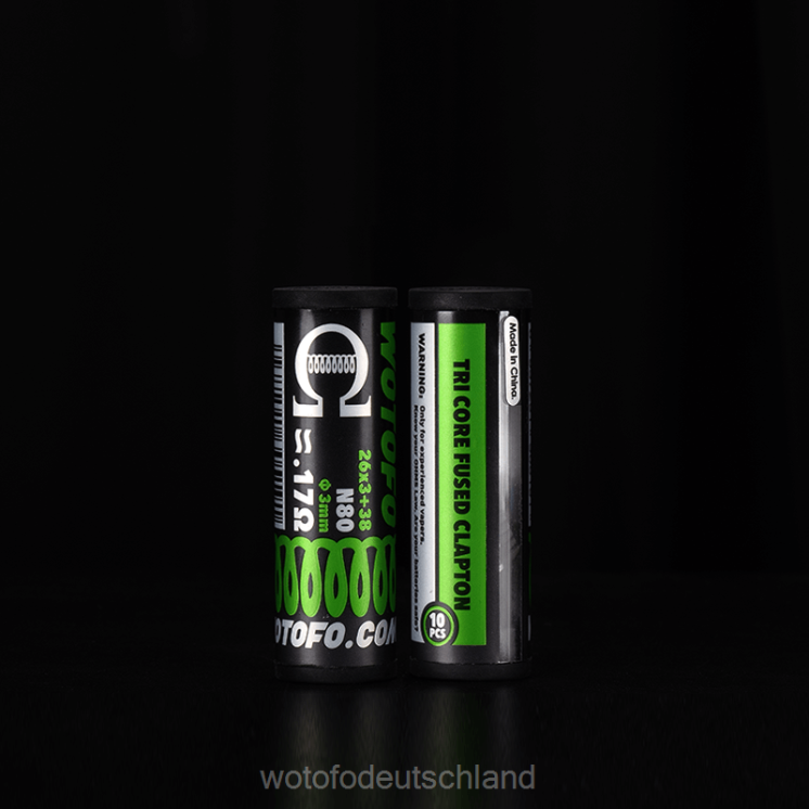 Wotofo Vape Pod - Wotofo vorgefertigte Spulen 2P6PL314 Dual Core Fused Clapton 0,28 Ohm 10 Stück