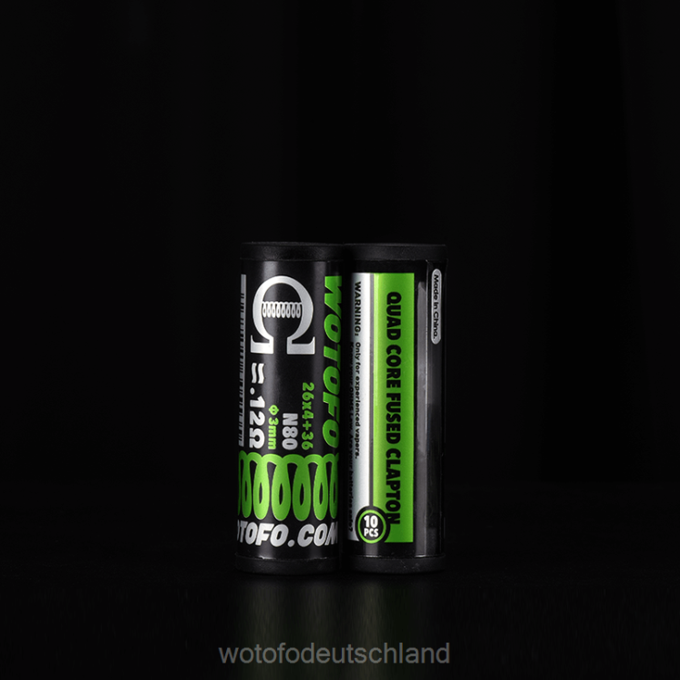 Wotofo Vape Pod - Wotofo vorgefertigte Spulen 2P6PL314 Dual Core Fused Clapton 0,28 Ohm 10 Stück