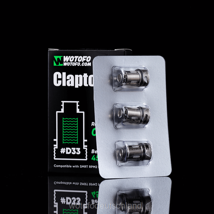 Wotofo München - Wotofo SMRT rpm2 Pod-Spule 2P6PL383 D33 Clapton-Netz 3St